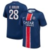 Camiseta de fútbol Paris Saint-Germain Carlos Soler 28 Primera Equipación 2024-25 - Hombre